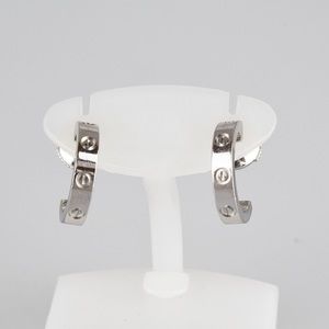 Cartier mini love earrings